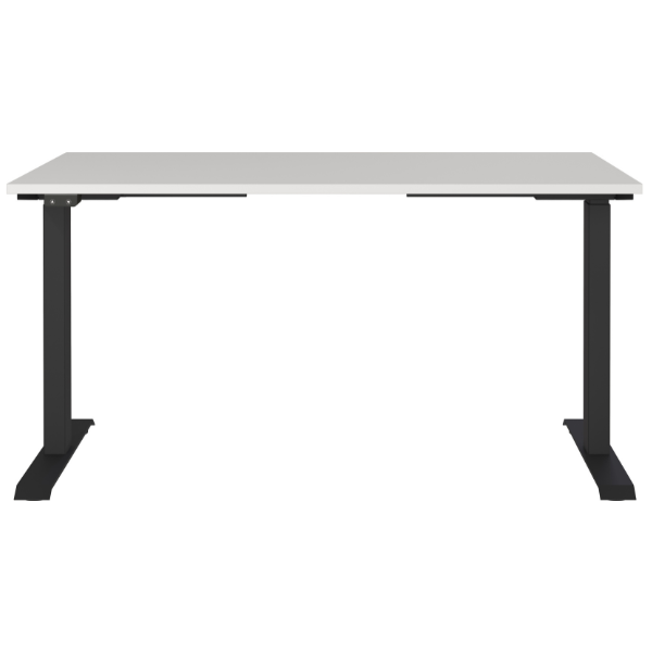 Emob Elektrisch Verstelbaar Bureau Cornel - 140x80x72cm - Lichtgrijs/zwart