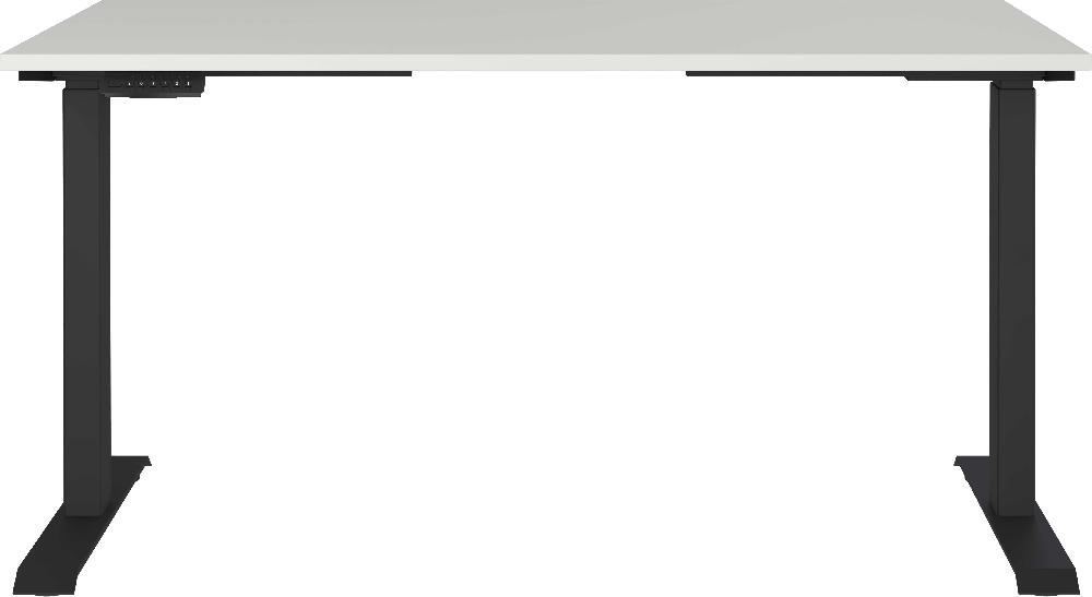 Emob Elektrisch Verstelbaar Bureau Cornel - 140x80x72cm - Lichtgrijs/zwart