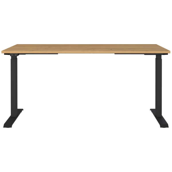 Emob Elektrisch Verstelbaar Bureau Cornel - 160x80x72cm - Eikdecor/zwart