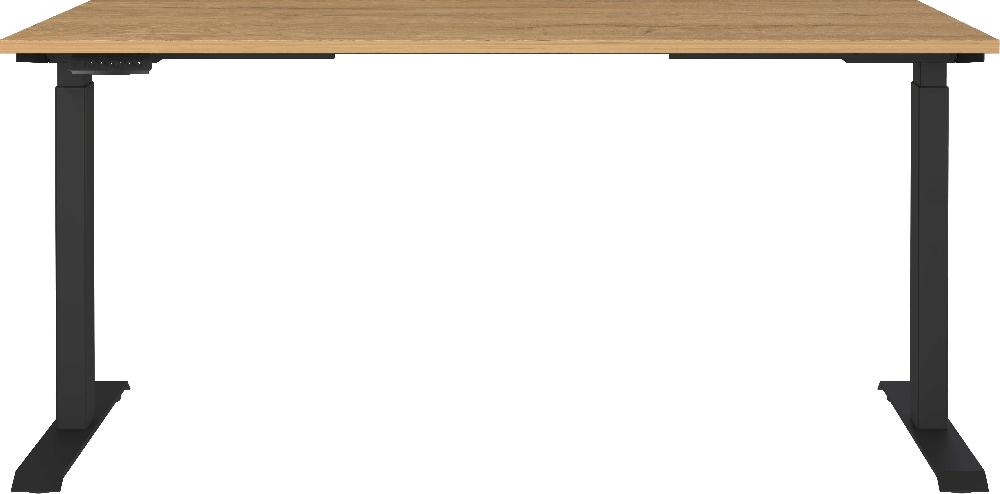 Emob Elektrisch Verstelbaar Bureau Cornel - 160x80x72cm - Eikdecor/zwart
