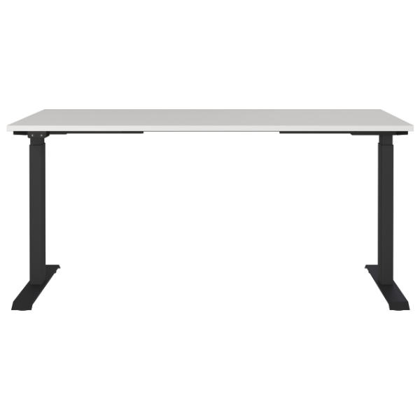 Emob Elektrisch Verstelbaar Bureau Cornel - 160x80x72cm - Lichtgrijs/zwart
