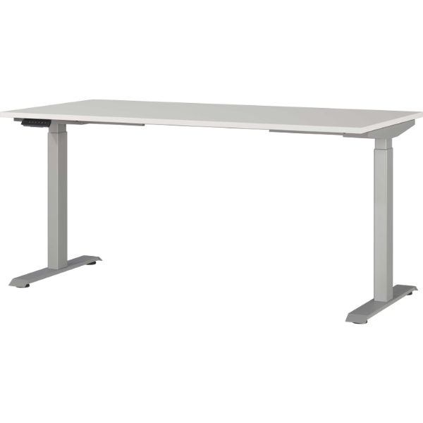 emob Elektrisch verstelbaar bureau Cornel - 160x80x72cm - lichtgrijs