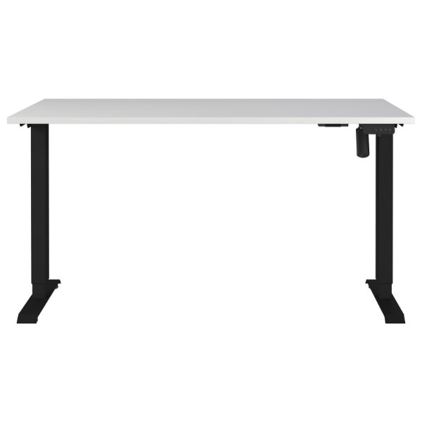 Emob Elektrisch Verstelbaar Bureau Ergoflex - 140x80x120cm - Lichtgrijs/zwart