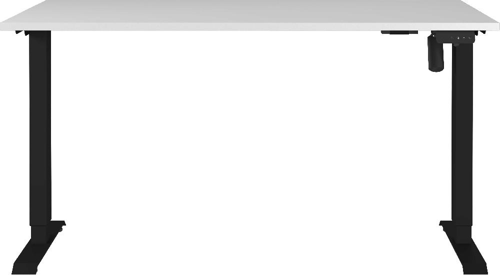 Emob Elektrisch Verstelbaar Bureau Ergoflex - 140x80x120cm - Lichtgrijs/zwart