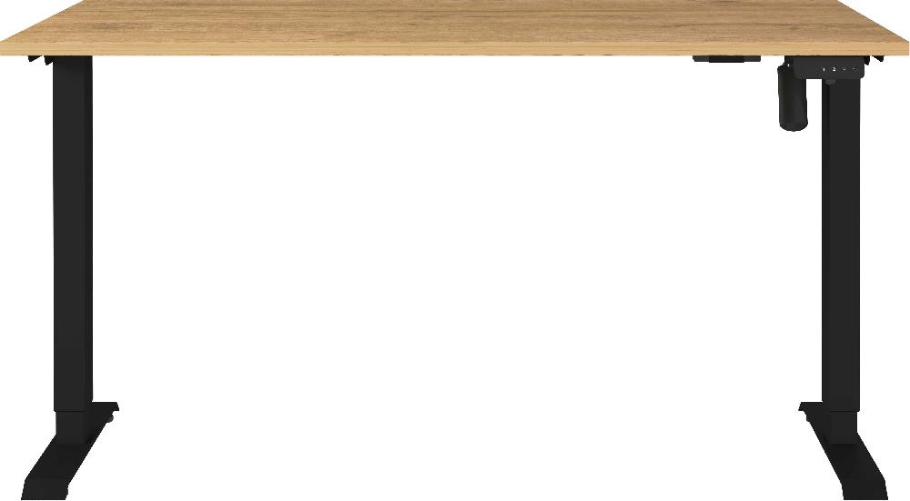 Emob Elektrisch Verstelbaar Bureau Ergoflex - 140x80x120cm - Eikdecor/zwart