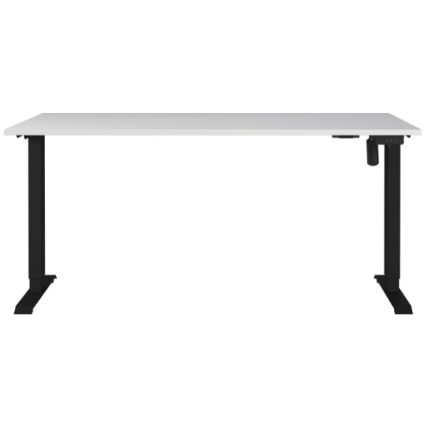 Emob Elektrisch Verstelbaar Bureau Ergoflex - 160x80x120cm - Lichtgrijs/zwart