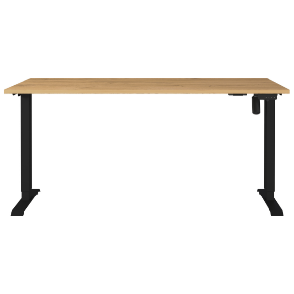 Emob Elektrisch Verstelbaar Bureau Ergoflex - 160x80x120cm - Eikdecor/zwart