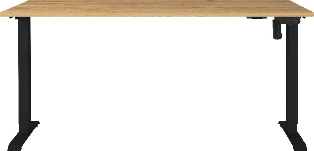 Emob Elektrisch Verstelbaar Bureau Ergoflex - 160x80x120cm - Eikdecor/zwart