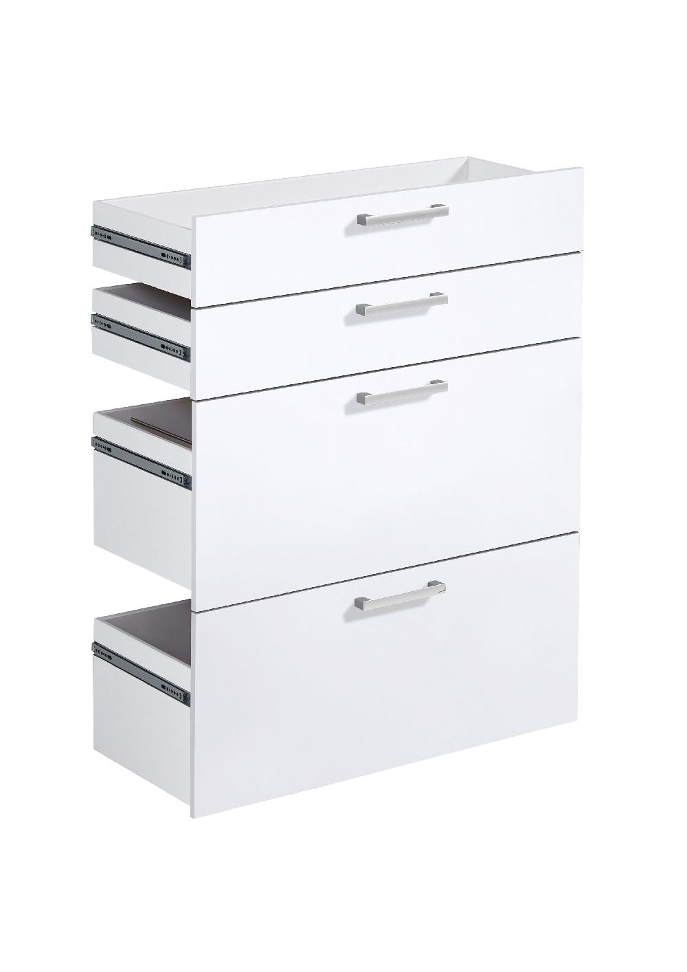 emob 4 lades Gabi - hoogglans wit