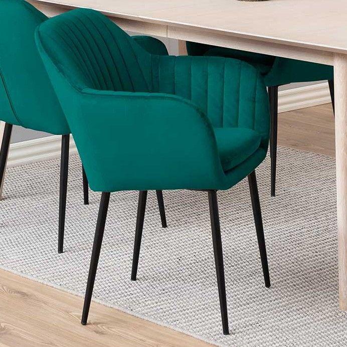 emob Armstoel Hermeline - flessengroen/zwart