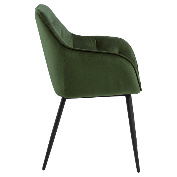 Emob Armstoel Lynn - Bosgroen/zwart