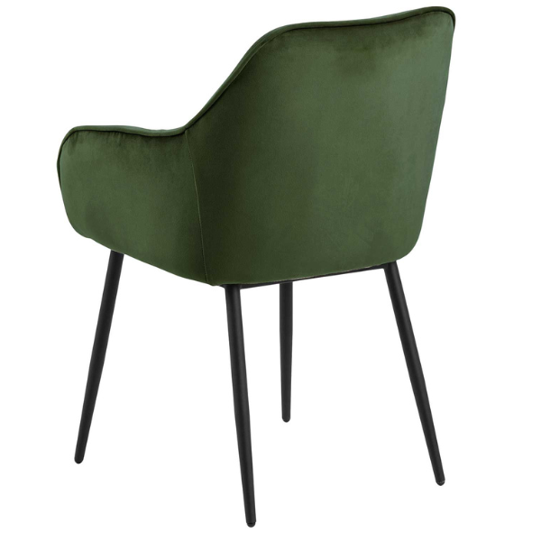 Emob Armstoel Lynn - Bosgroen/zwart