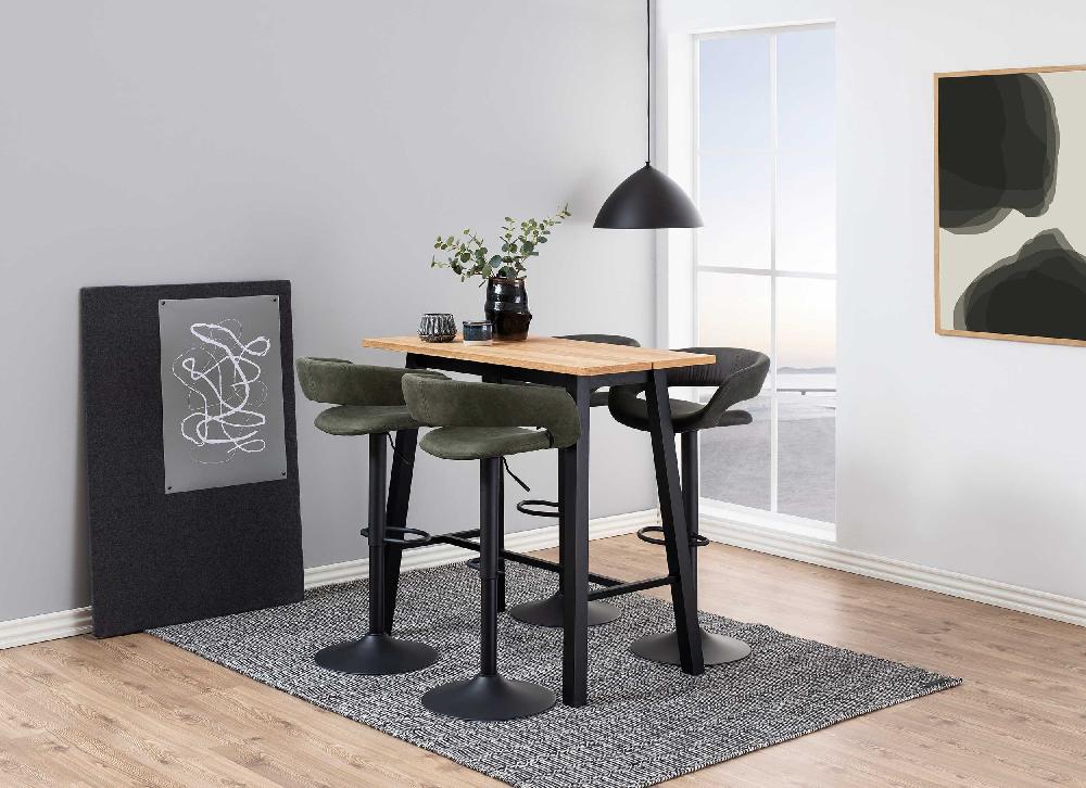 Emob Barstoel Dusty - Olijfgroen/zwart
