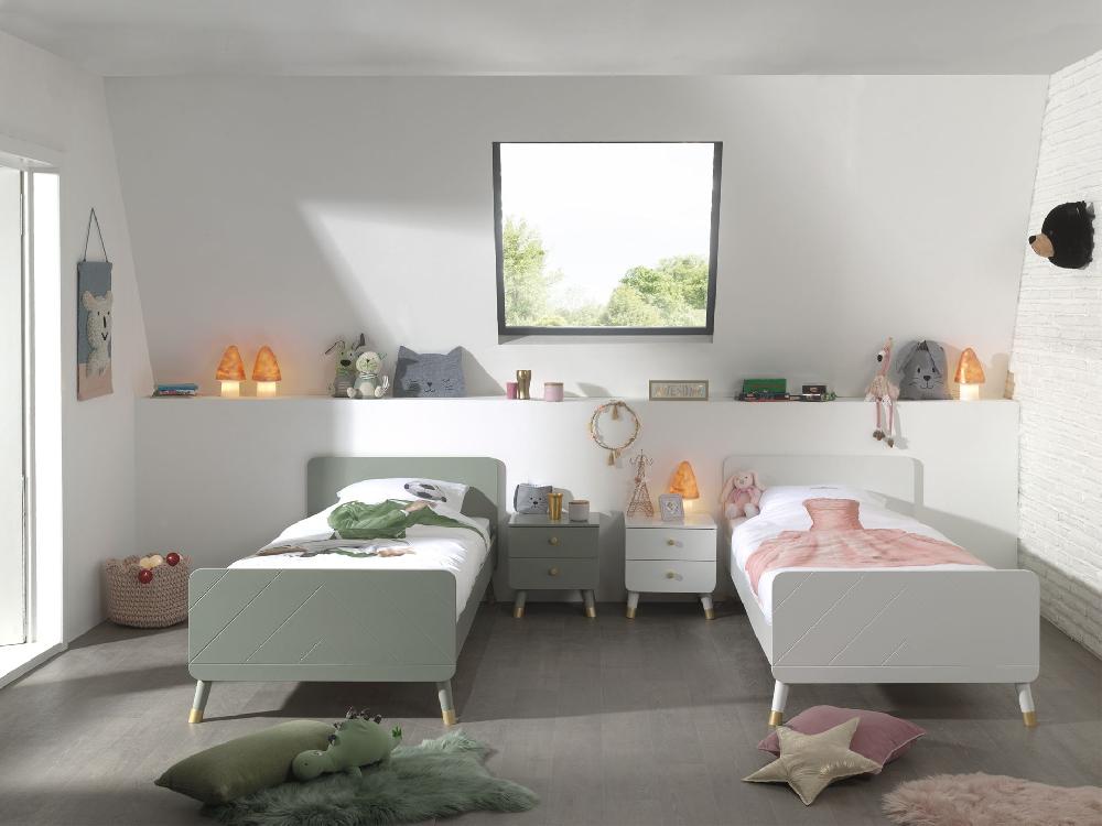 Emob Bed Billy 90x200 - Olijfgroen