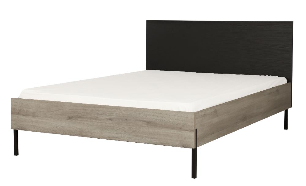 Emob Bed Castle 160x200 - Eik/zwart