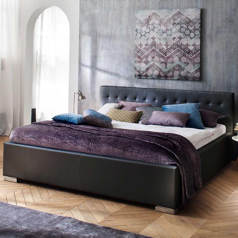 emob Bed Delphine 140x200 - zwart