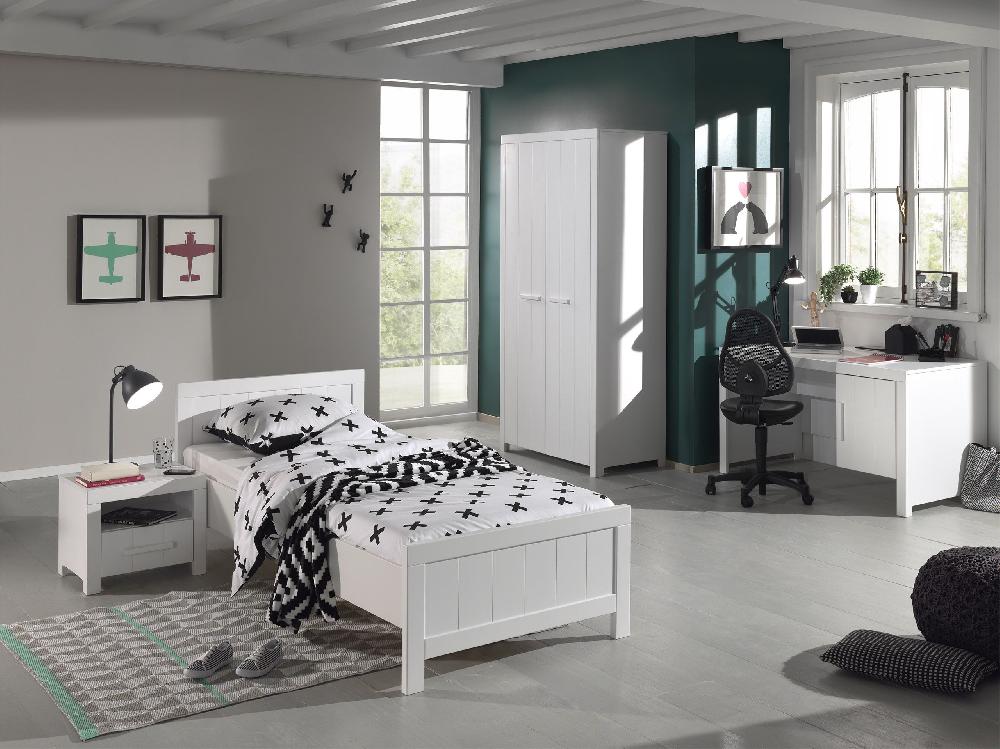 Emob Bed Erik 90x200 Cm - Wit