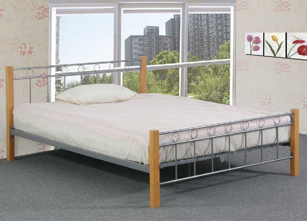 Emob Bed Evelien 160x200 - Metaal/hout Decor