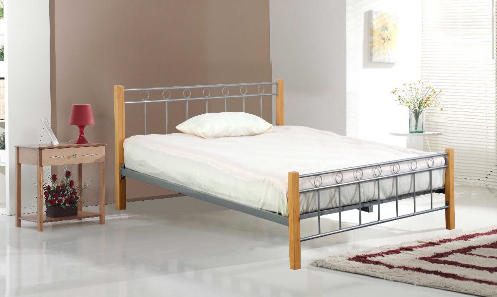 Emob Bed Evelien 160x200 - Metaal/hout Decor