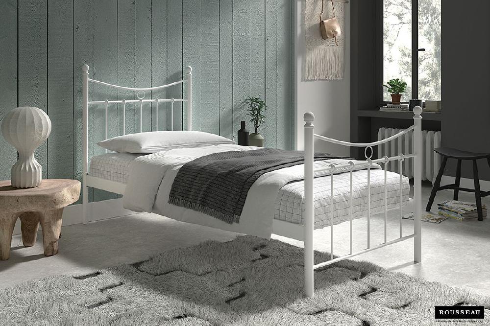 Emob Bed Liza 90x200 Met Lattenbodem - Wit
