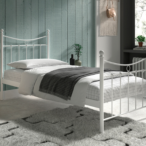 emob Bed Liza 90x200 met lattenbodem - wit