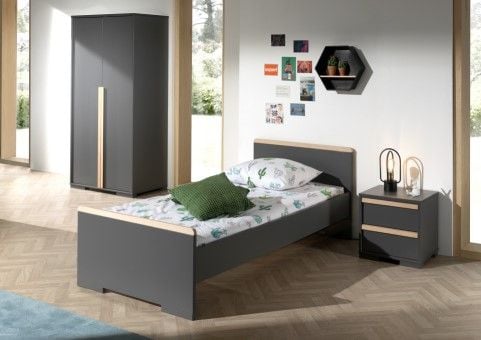 Emob Bed London 90x200 - Antraciet