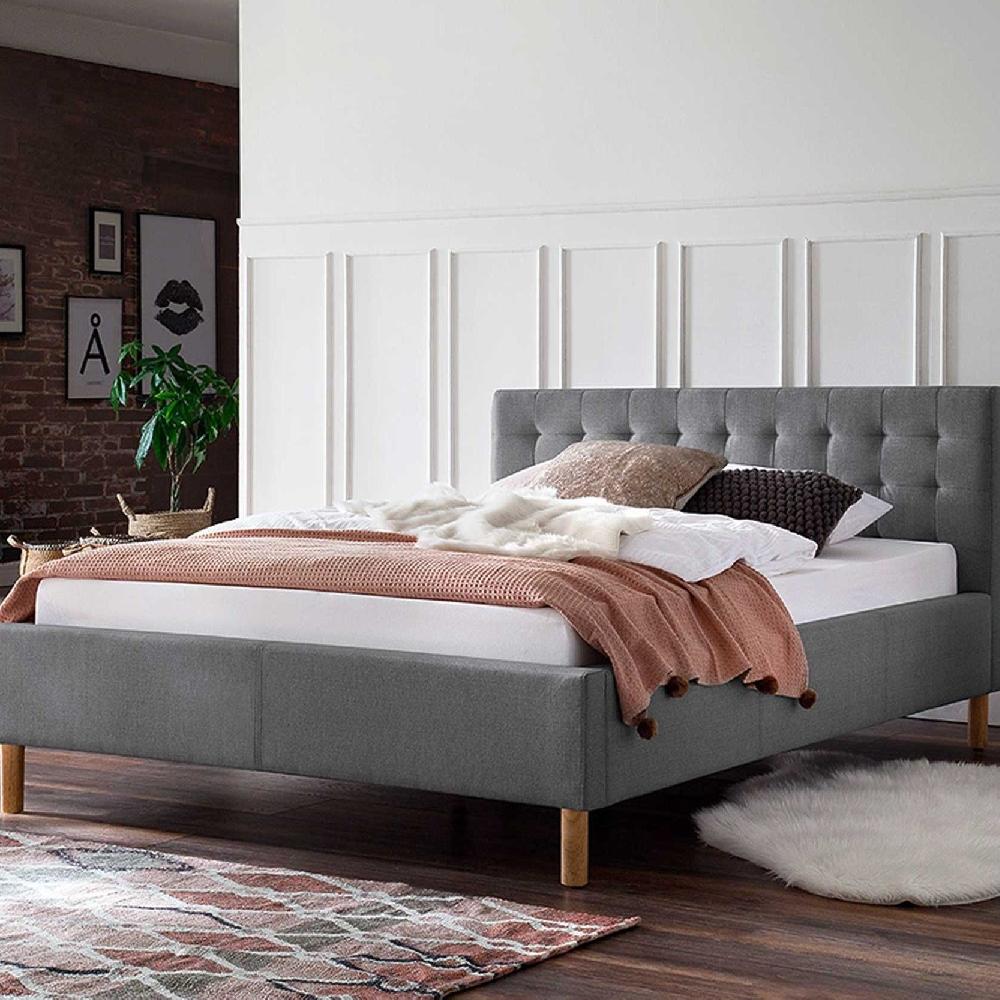 emob Bed Marilou 140x200 - grijs