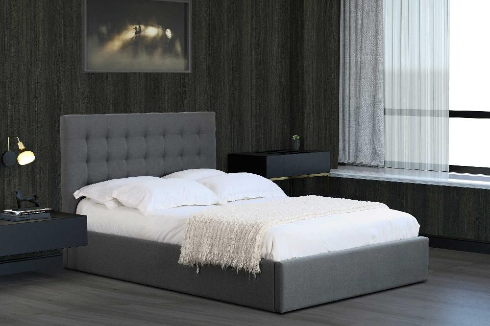 Emob Bed Met Opbergruimte Lucio 160x200 - Grijs