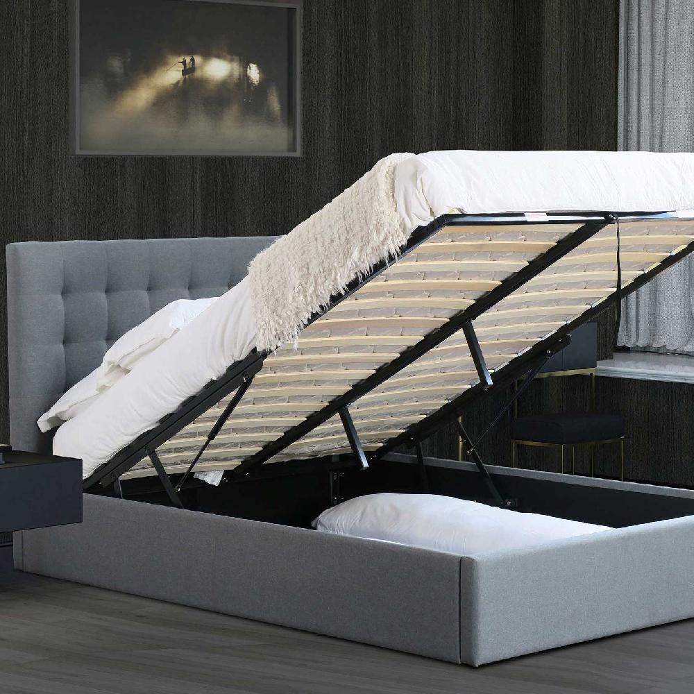 Emob Bed Met Opbergruimte Lucio 160x200 - Grijs