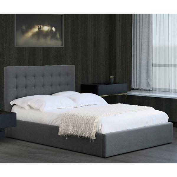 emob Bed met opbergruimte Lucio 160x200 - grijs