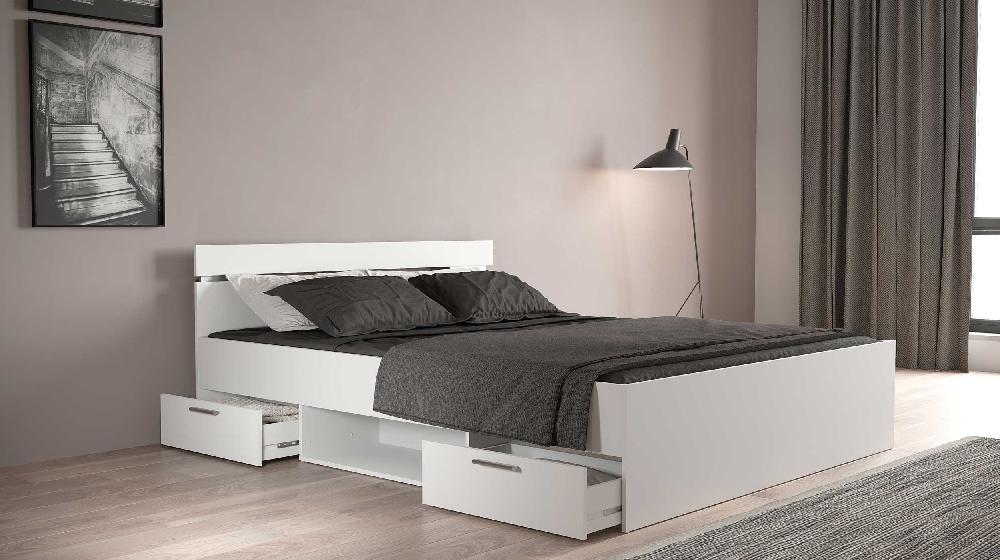 Emob Bed Micheline 160 X 200 Cm - Mat Wit