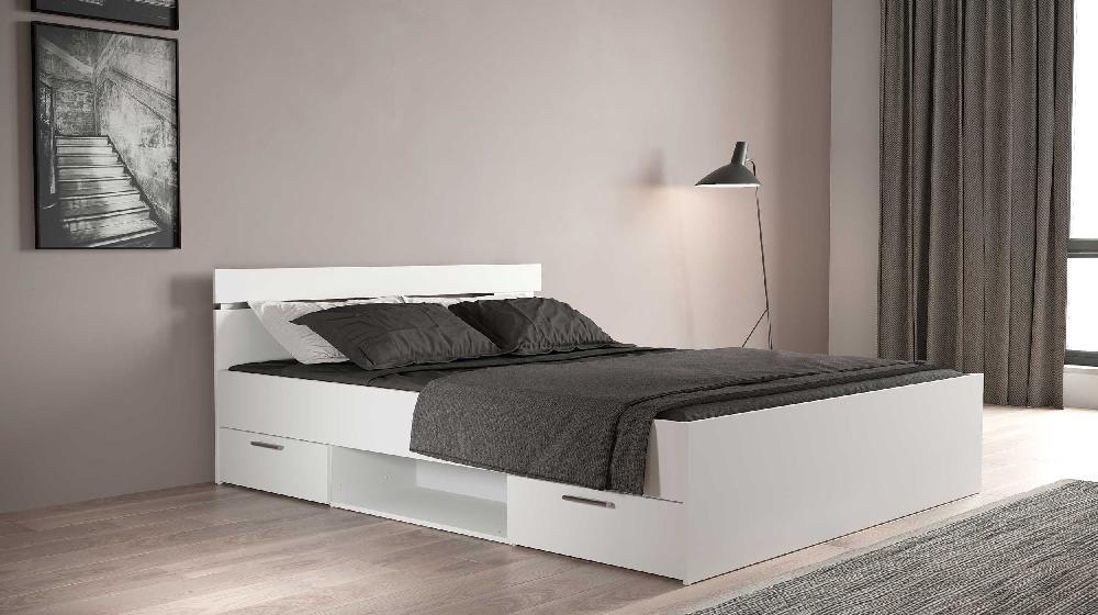 Emob Bed Micheline 160 X 200 Cm - Mat Wit