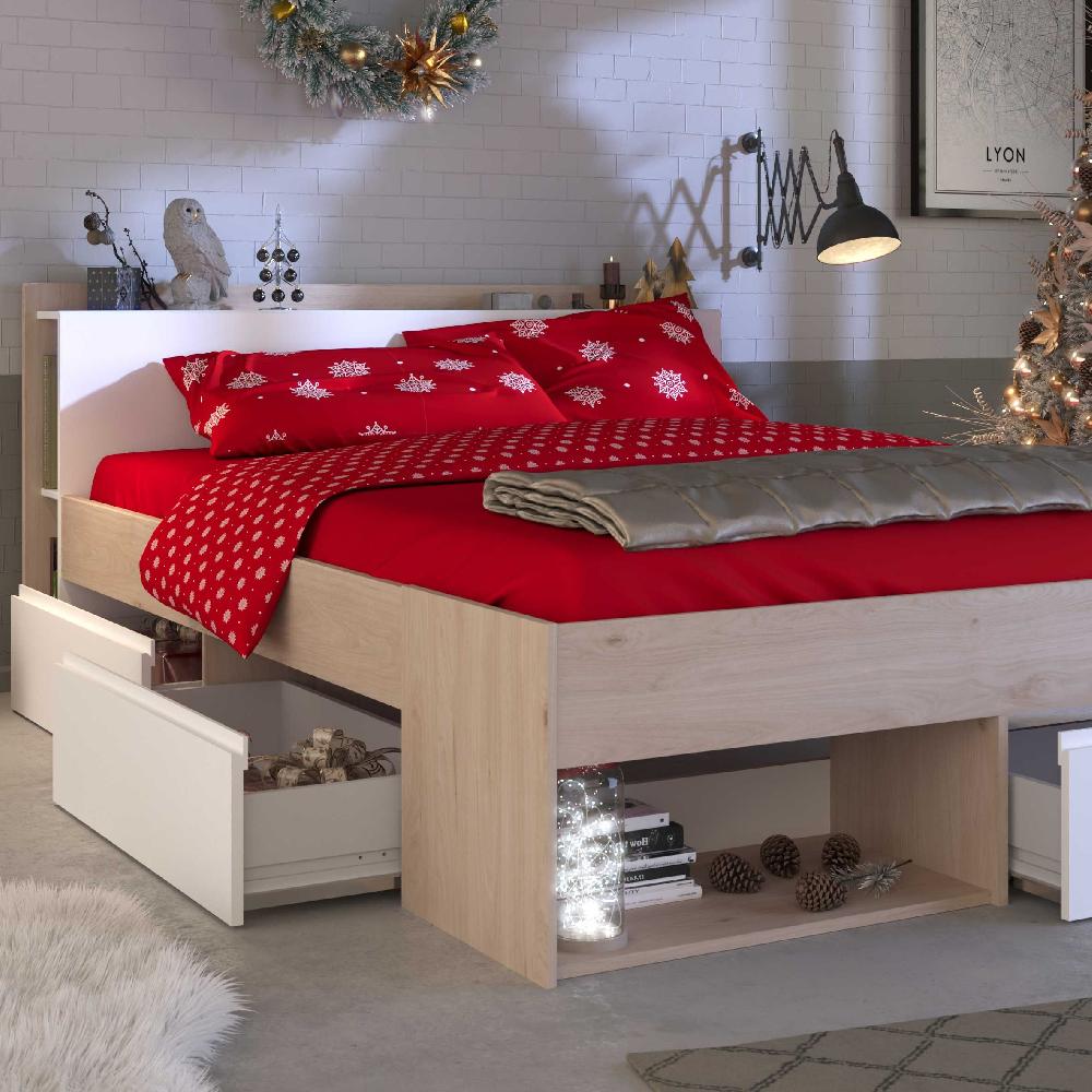 Emob Bed Most 140x190/200cm Met Lades - Acacia