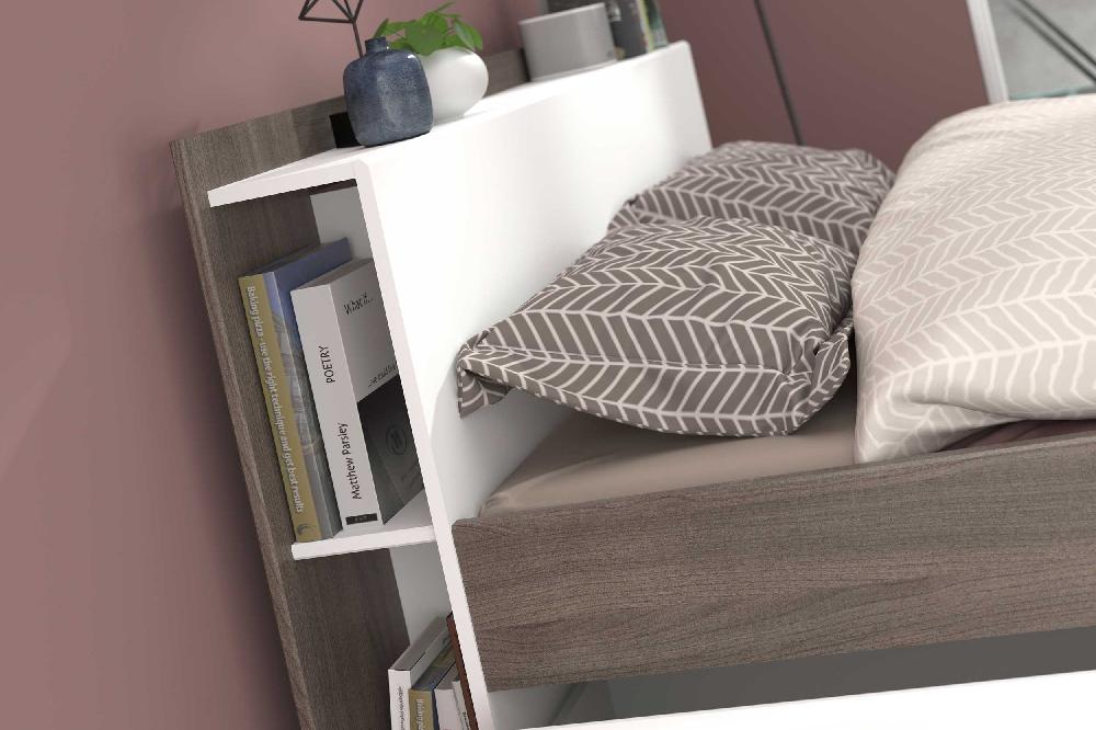 Emob Bed Most 140x190/200cm Met Lades - Walnoot