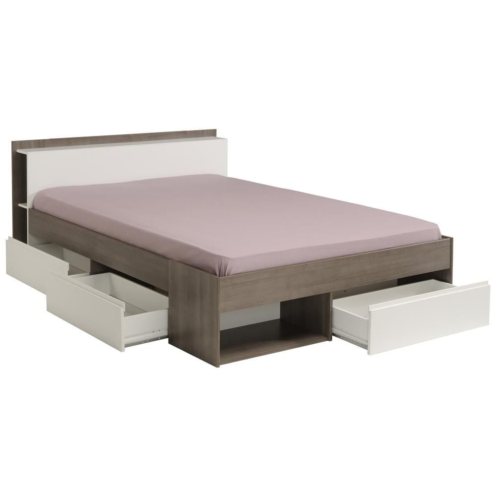 Emob Bed Most 160x200cm Met Opbergruimte - Grijs