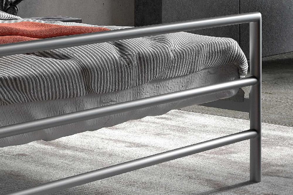 Emob Bed Sandro 140x200 Metaal - Grijs
