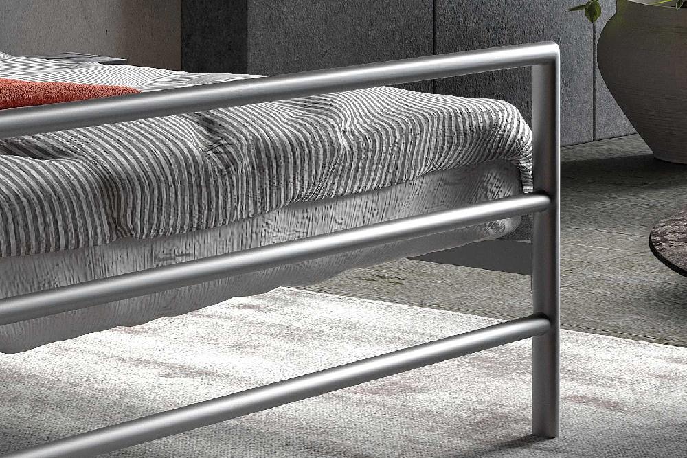 Emob Bed Sandro 160x200 Metaal - Grijs