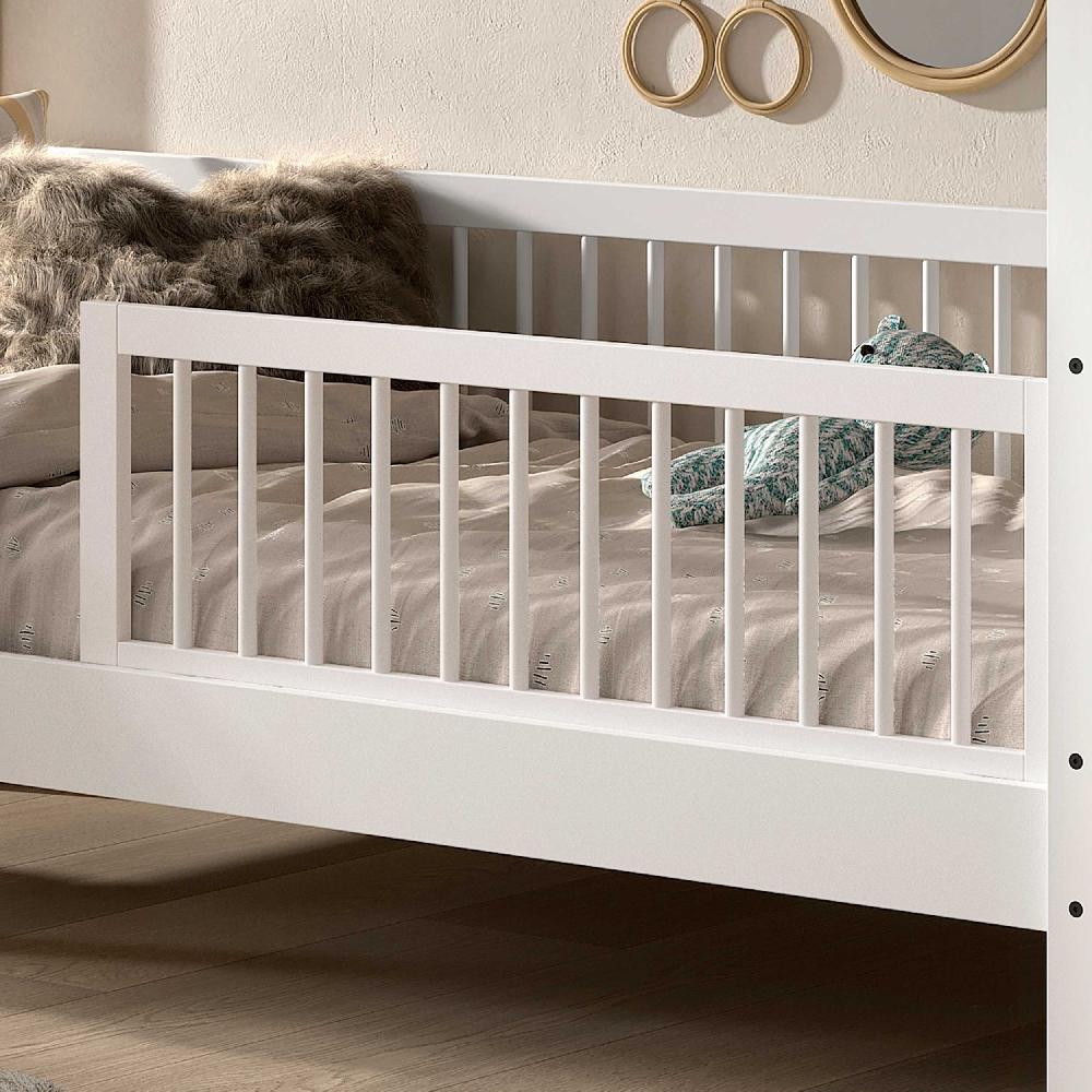 emob Bedbeveiliging Forrest - massief beukenhout - wit