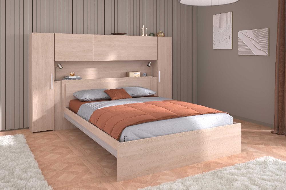 Emob Bedbrug Ekko 230cm Met Vijf Deuren - Eikdecor