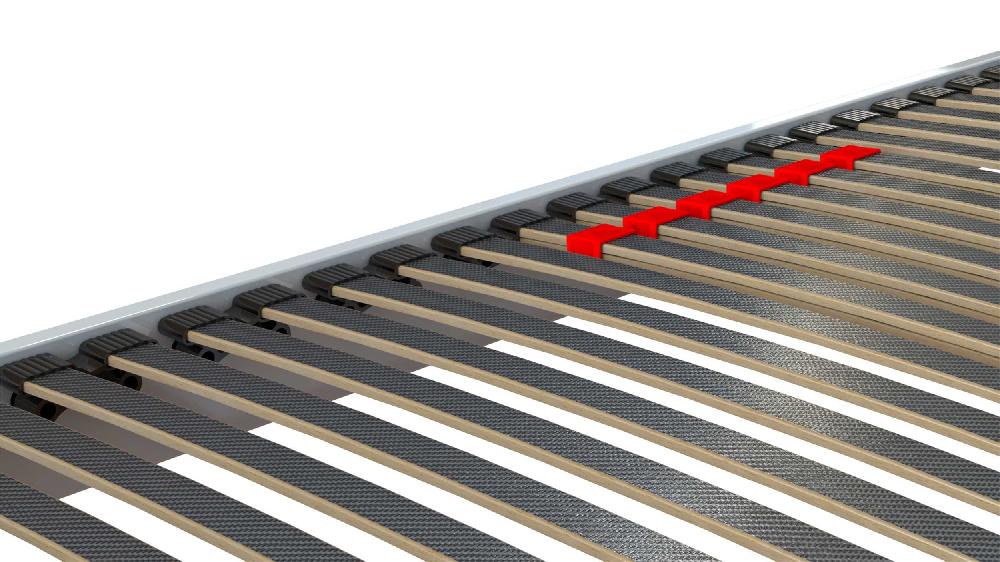 Emob Bedframe Senne 28 Latten 140x200 - Wit