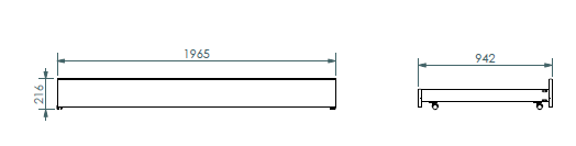 Emob Bedlade 200cm Voor Bedden Interlink - Wit