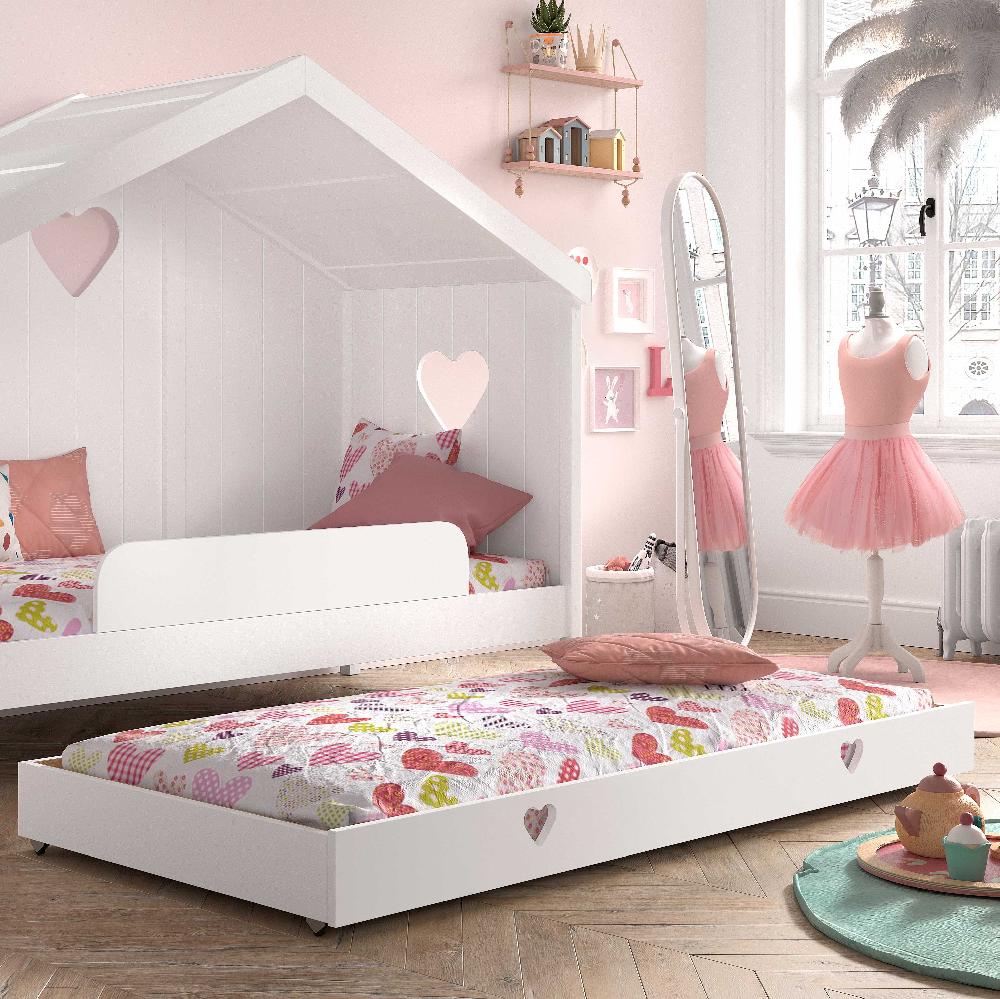 emob Bedlade Amori 90x190 cm - wit