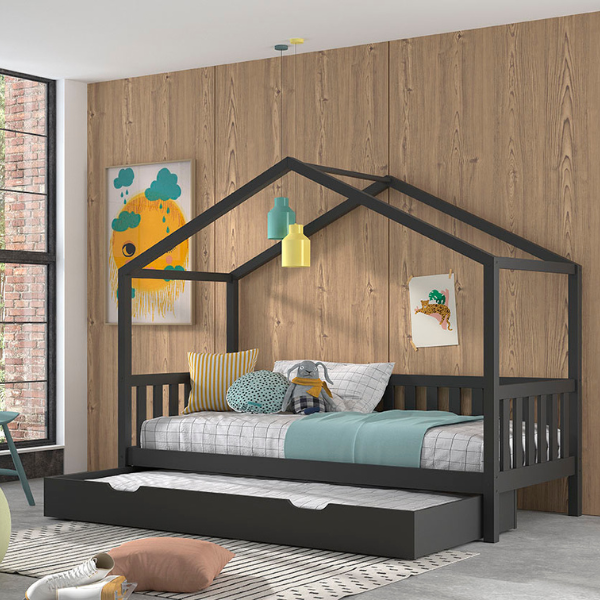 Emob Bedlade Dallas - Antraciet