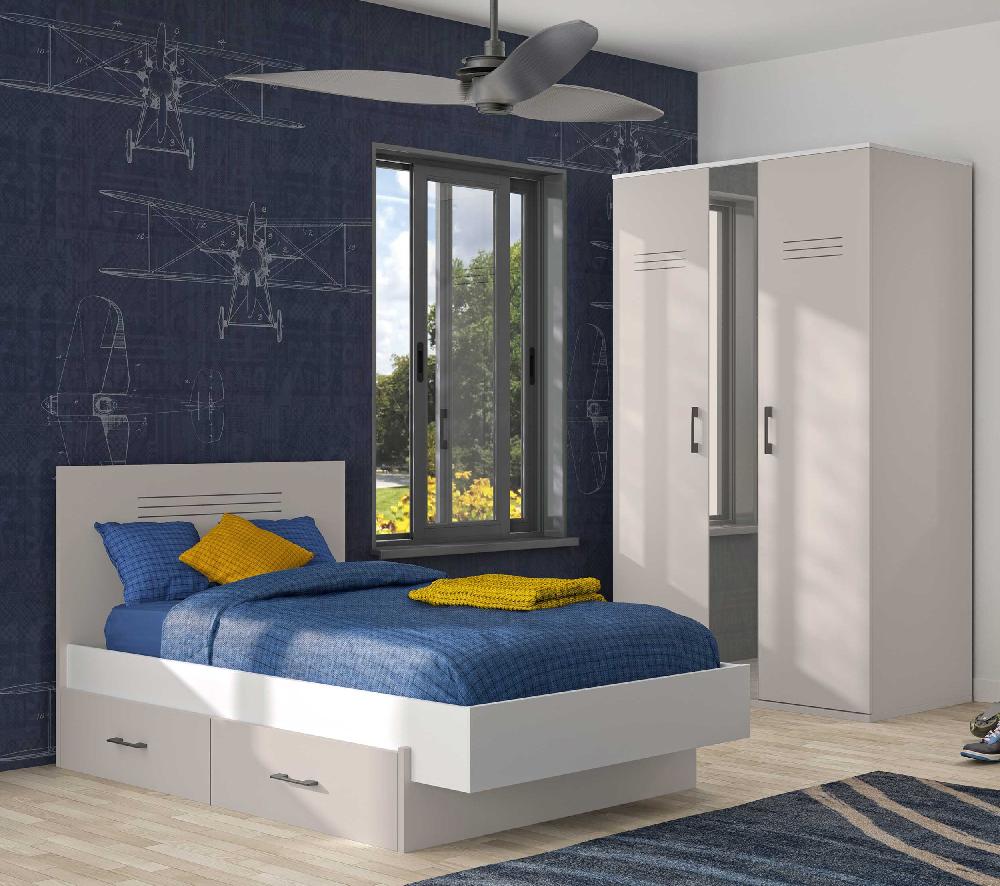 Emob Bedlade Hugo 166 Cm - Moon Grijs