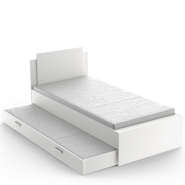 Emob Bedlade Maura 90 X 200 Cm-mat Wit