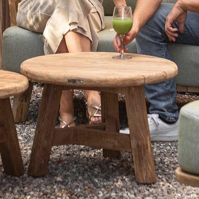 emob Bijzettafeltje Ferdau Ø60 voor buiten - teak