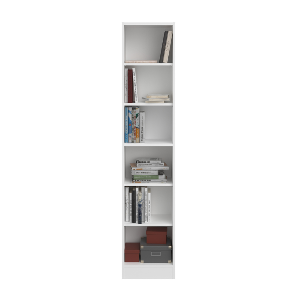 Emob Boekenkast Hobby 41 Cm Lang-5 Legplanken-wit
