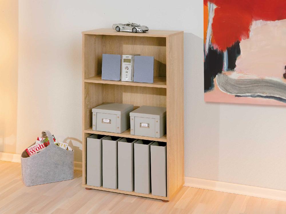 Emob Boekenkast Parini 3 Vakken - Eik