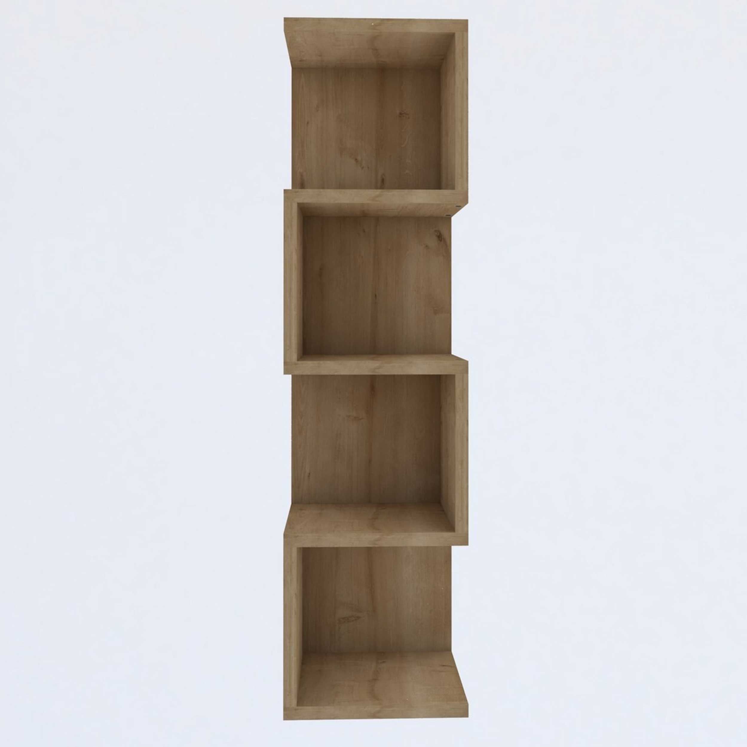 Emob Boekenrek Woody Fashion - 27x25x95cm - Eikdecor