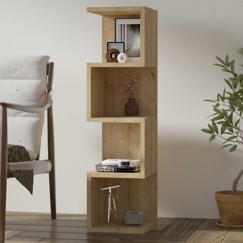 emob Boekenrek Woody Fashion - 27x25x95cm - eikdecor